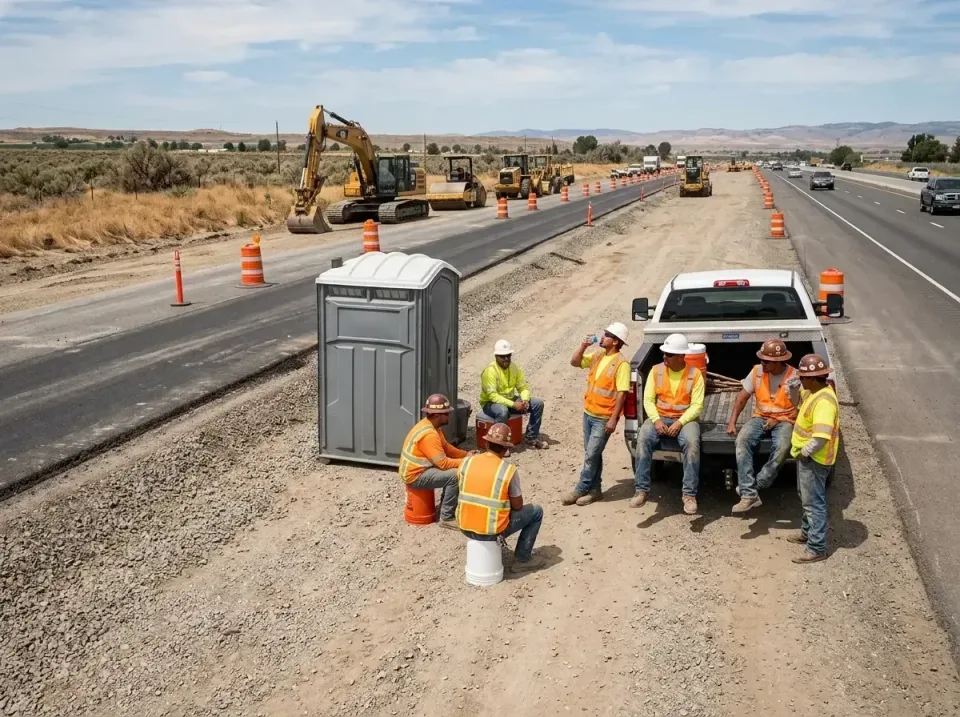 highway-road-construction-crew-007 — frequently asked questions, Porta Potty and Restroom Rentals in Lake Isabella, CA
